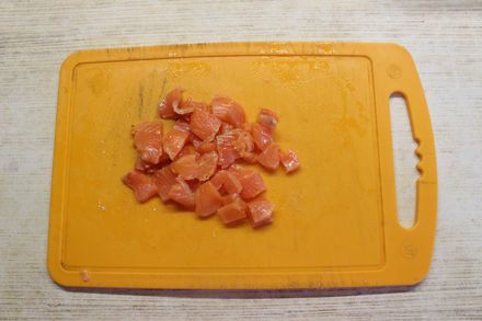 Тарталетки из слоеного теста с красной рыбой Закуска, Блюдо, Еда, Рецепт, Новый год, Праздники, Рыба, Тарталетки, Слоеное тесто, Питание, Длиннопост