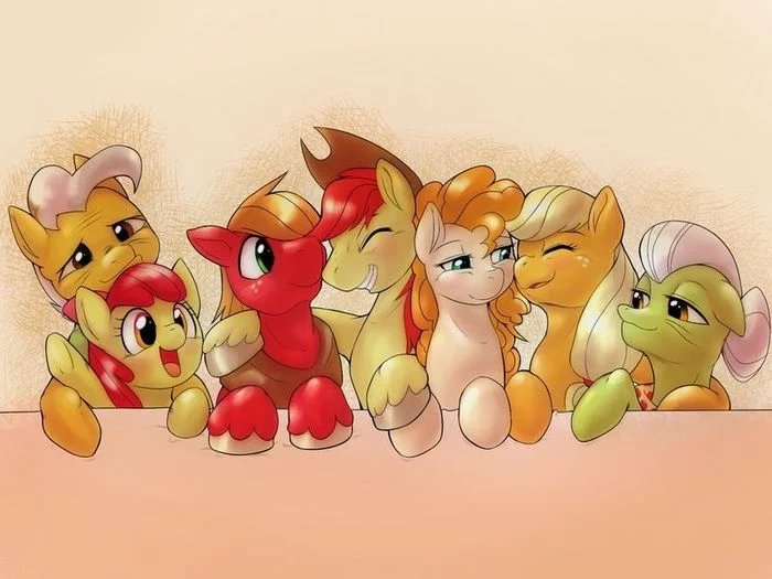 Джон Эппл Медовая долька - My Little Pony, Applejack, Applebloom, Big Macintosh, Granny Smith, Фанфик