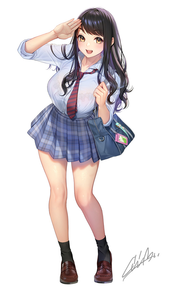 Down with the form! - NSFW, Anime, Anime art, Hand-drawn erotica, Original character, School uniform, Girls, Longpost, Masami Chie, Erotic, Boobs