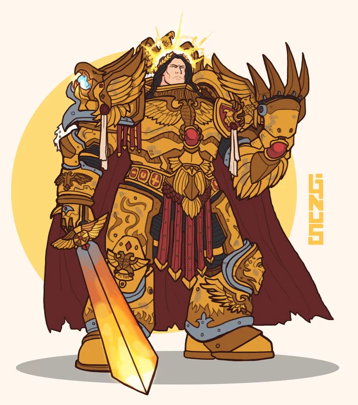 The Emperor of Mankind - Art, Fan art, Emperor of Humanity, Imperium, Anathema, Wh Art