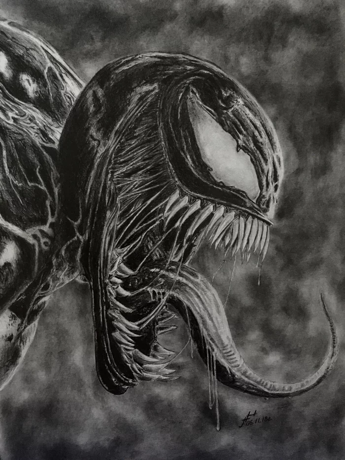 no 2 Venom aka Eddie not Gargan  Venom art Marvel drawings  Spiderman drawing