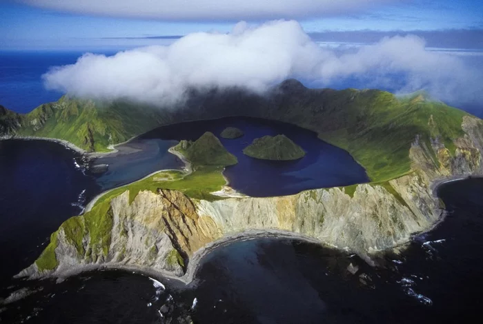 Kuril Island Yankich from a helicopter - Kurile Islands, Sakhalin Region, The photo, Travel across Russia, Travels