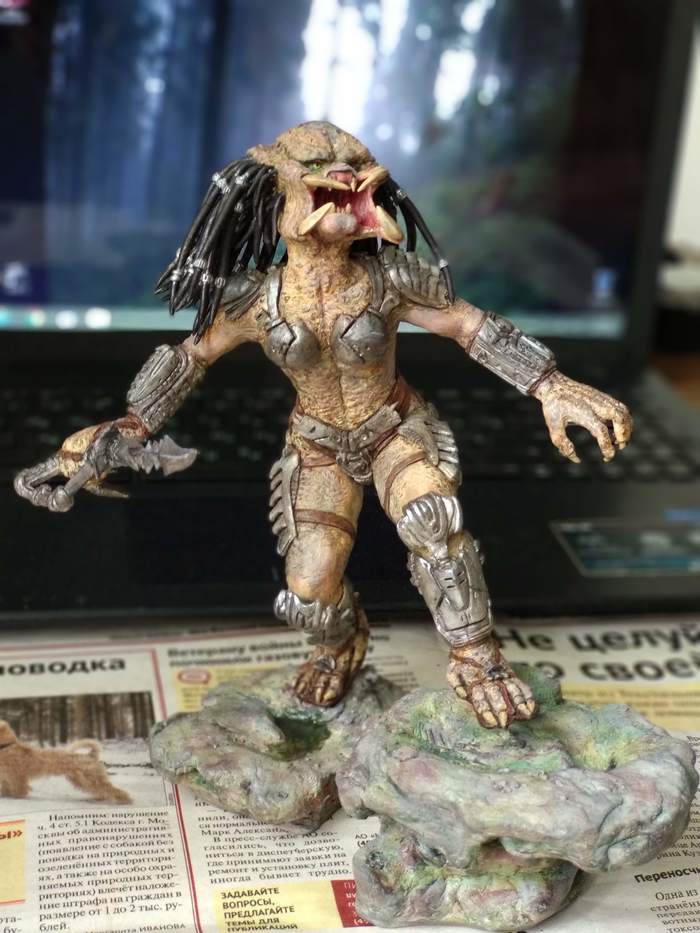 Хищница Полимерная глина, Рукоделие без процесса, Хобби, Лепка, Фигурки, Длиннопост, Видео, Хищник (фильм)