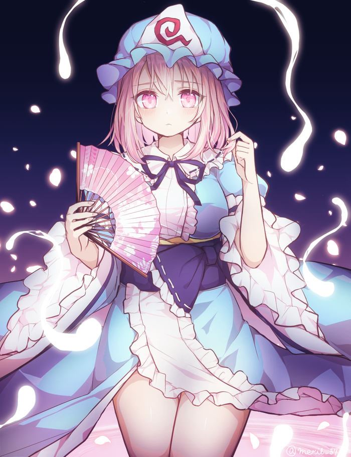  Touhou, Saigyouji Yuyuko, Anime Art, , 