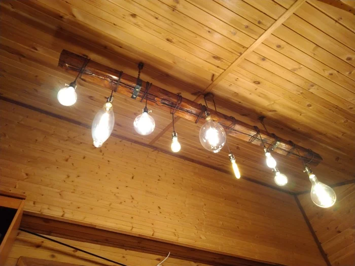 DIY lamp from a lamp post - My, LED lights, Lamp, With your own hands, GIF, Longpost, Needlework with process