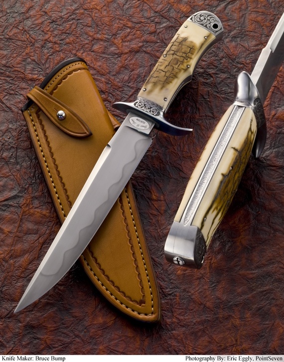 Knives from... : Works of weapon art from master Bruce Bump - Knife, Damascus, Master, Longpost, Knife-hatchet