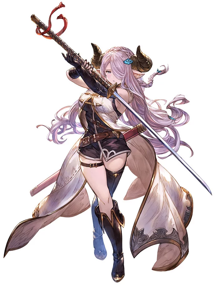 Horns (SFW) - Anime, Granblue fantasy, Narumeia, Anime art, Horns, Girls, Longpost