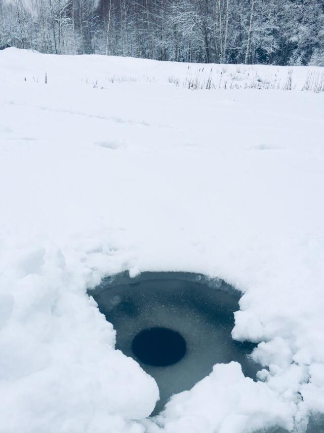 Mysterious holes in the ice - My, Ice, Hole, Supernatural, Aliens, Mystery, Video, Longpost