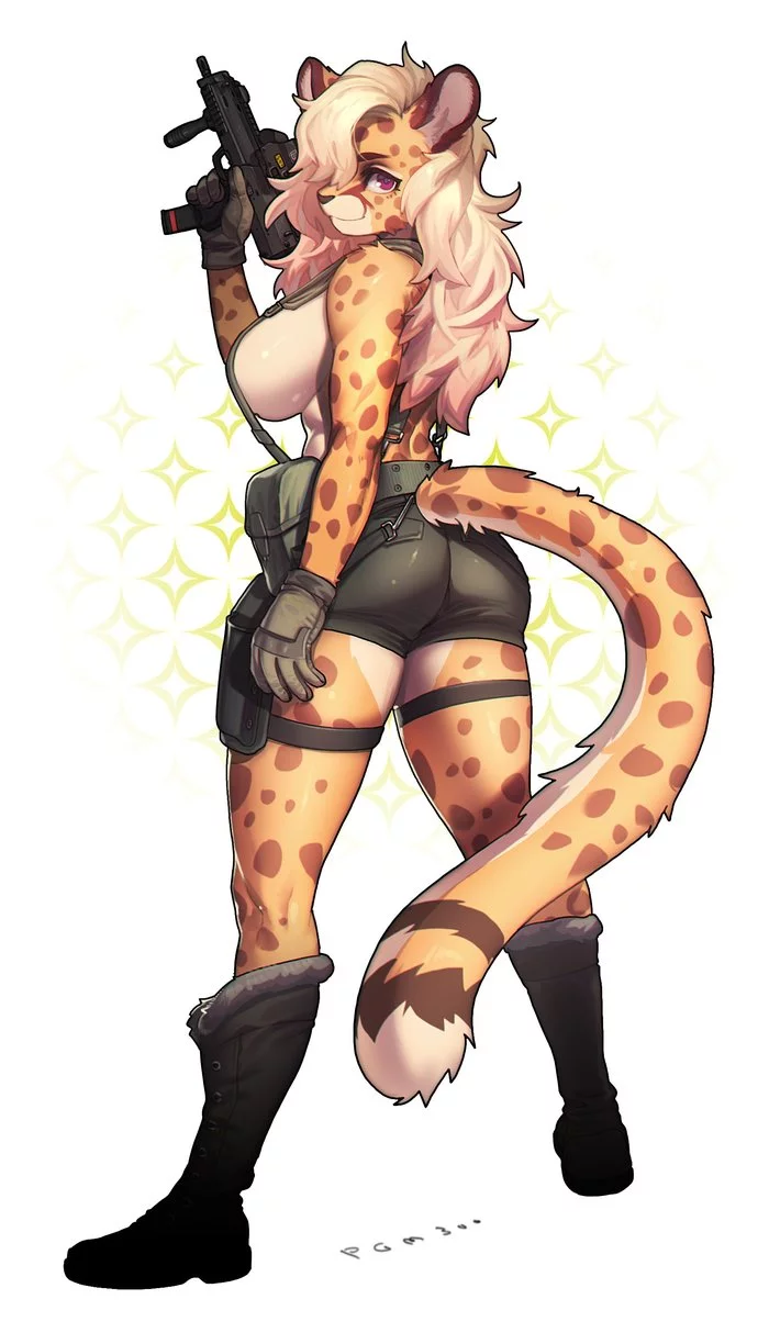 Kitty - NSFW, Furry, Anthro, Art, Furry edge, Furry feline, Pgm300