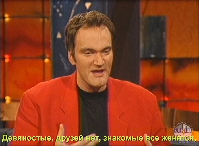 Quentin Tarantino on life, 1994 - Quentin Tarantino, Actors and actresses, Celebrities, Storyboard, Interview, 90th, Director, A life, Clint Eastwood, Movies, Friends, Mat, Longpost