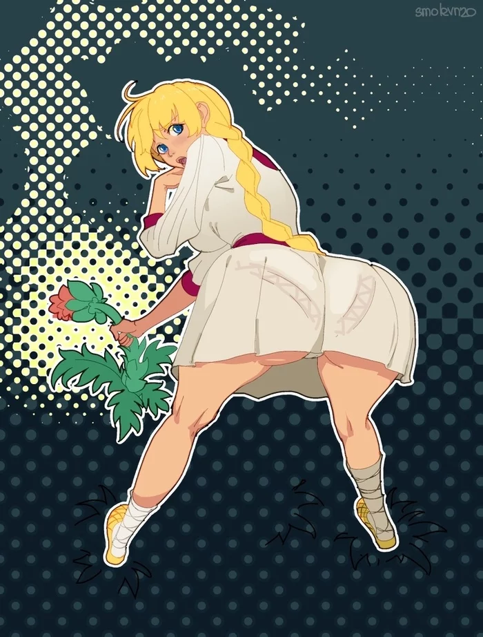 We pull and pull, we can't pull it out!)))) - NSFW, Endless Summer (visual novel), Visual novel, Glorifying, Herbalist, Art, Fan art, 18+