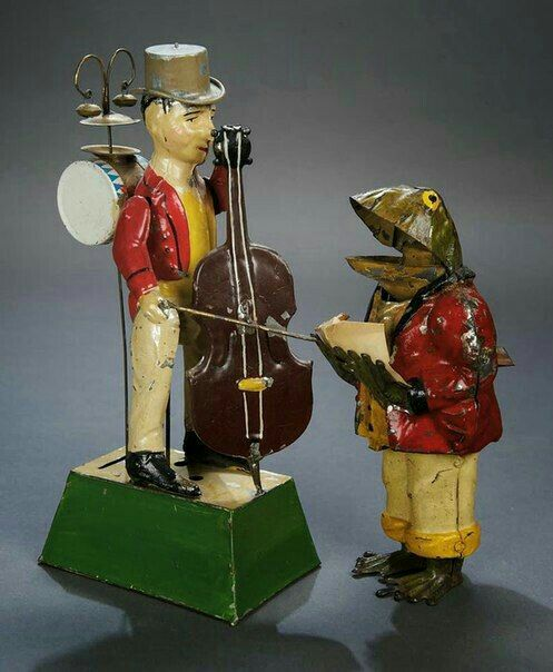 Groovy tin - Retro, Toys, Mechanics, Old man, Longpost, Winding mechanism, Metal products