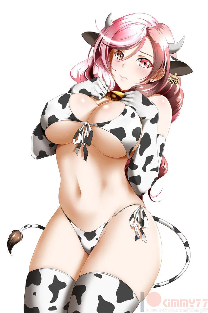 Neo politan - NSFW, Anime, RWBY, Anime art, Art, Stockings, Beautiful girl, Kimmy77, Breast, , Neopolitan, Pantsu, Cowsuit