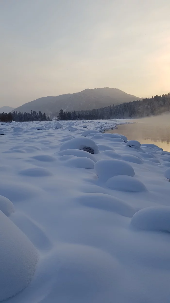 Winter Altai - My, The photo, Altai Republic, Nature, Mobile photography, Longpost