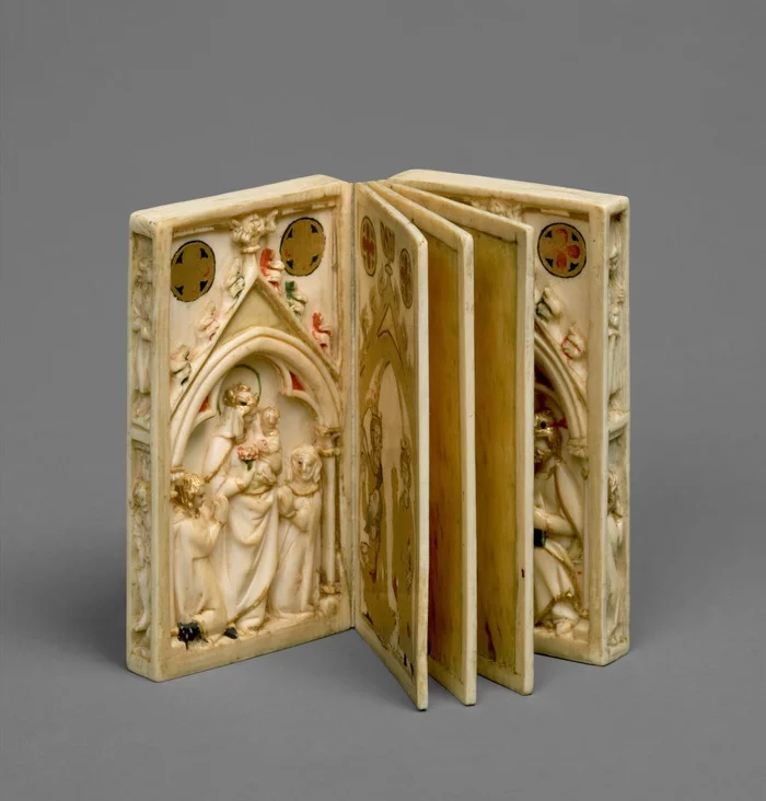 Ivory booklet with religious scenes. Northern France, early 14th century - Rezba, Ivory, Art, 14th century, Middle Ages, France, Longpost