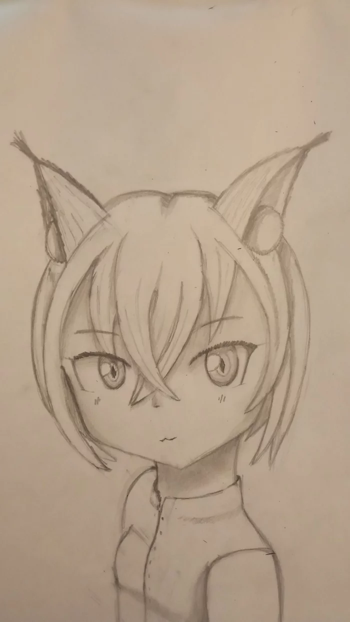 Just a drawing... - My, Критика, Anime, Studies, Learning to draw, Need advice