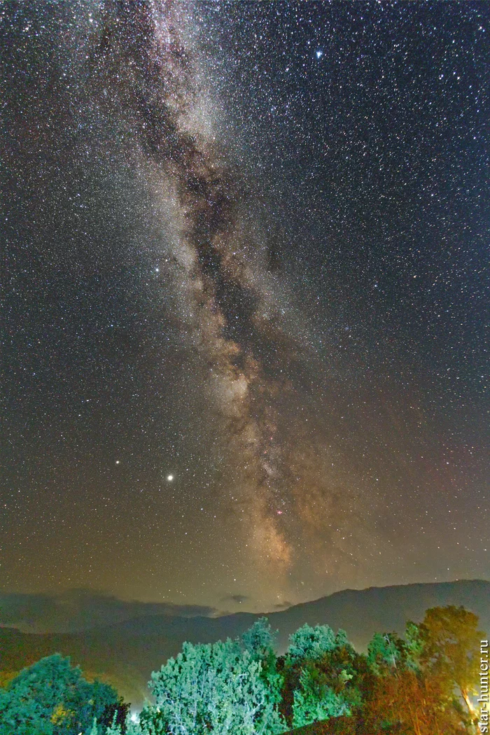 Milky Way in Mezmay, August 15, 2020 - My, Milky Way, Landscape, Astrophoto, Astronomy, Space, Starhunter, Mezmay