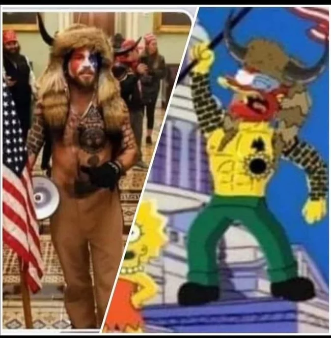 The Simpsons predicted everything again... Well, almost... - The Simpsons, USA, Protest, Photoshop, Storming of the US Capitol (2021)