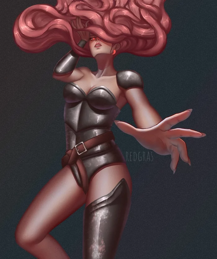 Redraw - My, Art, Оригинально, Beautiful girl, Longpost, Girls