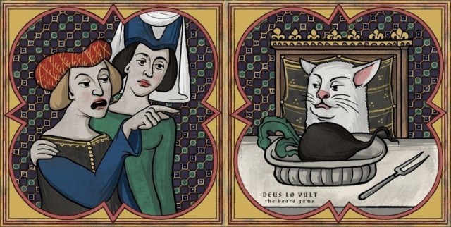 A bit of the Middle Ages - Images, Humor, Longpost, Two women yell at the cat, Suffering middle ages