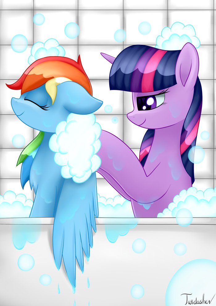    =) My Little Pony, Twilight Sparkle, Rainbow Dash