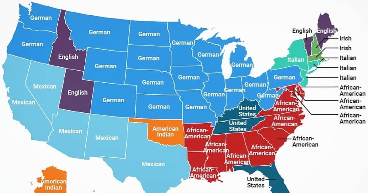 Порядки в сша. Этнический состав США по Штатам карта. Этнический состав населения США по Штатам. Американцы немецкого происхождения. Немецкие штаты в США.
