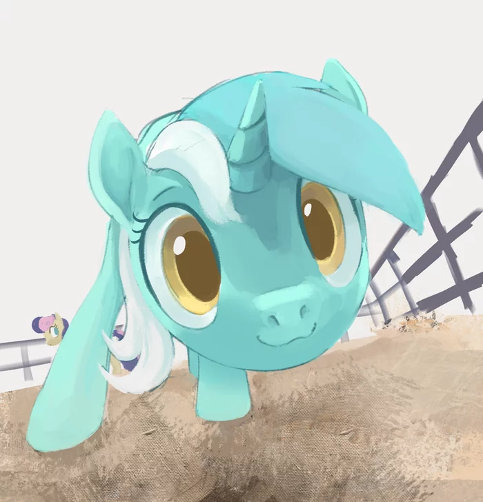 Lyra saw something - My little pony, Lyra heartstrings, Bon bon, Dotkwa