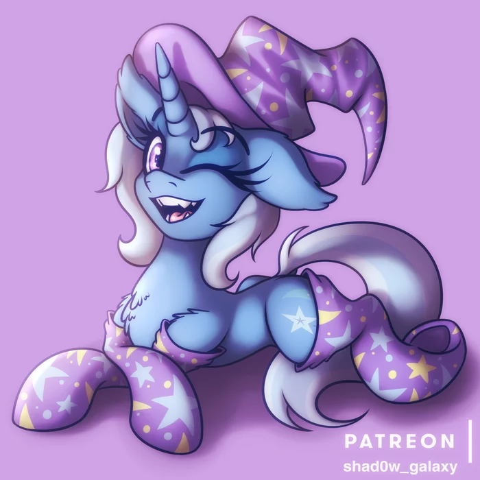 Великая и пушистая Трикси - My Little Pony, PonyArt, Trixie, MLP Носочки, Shad0w-Galaxy