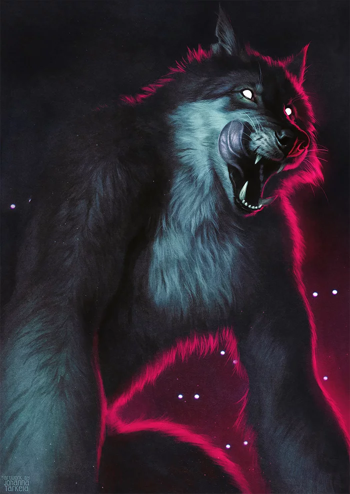 Hungry like a wolf - Art, Drawing, Werewolves, Johis