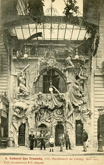 Paris, cabaret, 19th century - Facade, Paris, France, Retro, Story, Old photo, Longpost