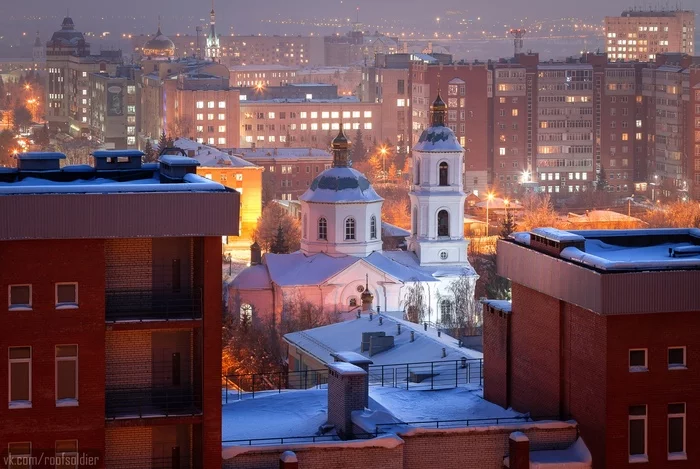 Omsk, Holy Cross Cathedral - My, Omsk, Russia, The photo, Photographer, Alexey Golubev, Church, Winter, Siberia, Landscape, Street photography, New building, Canon