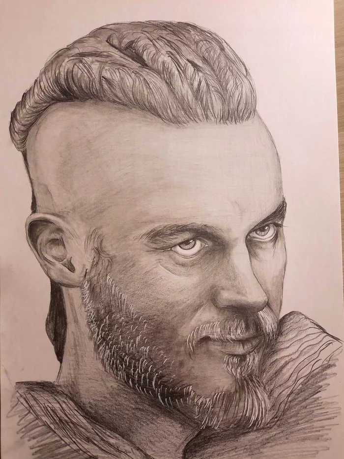 Madam, don’t deny it, you dreamed about me - My, Drawing, Pencil, Ragnar