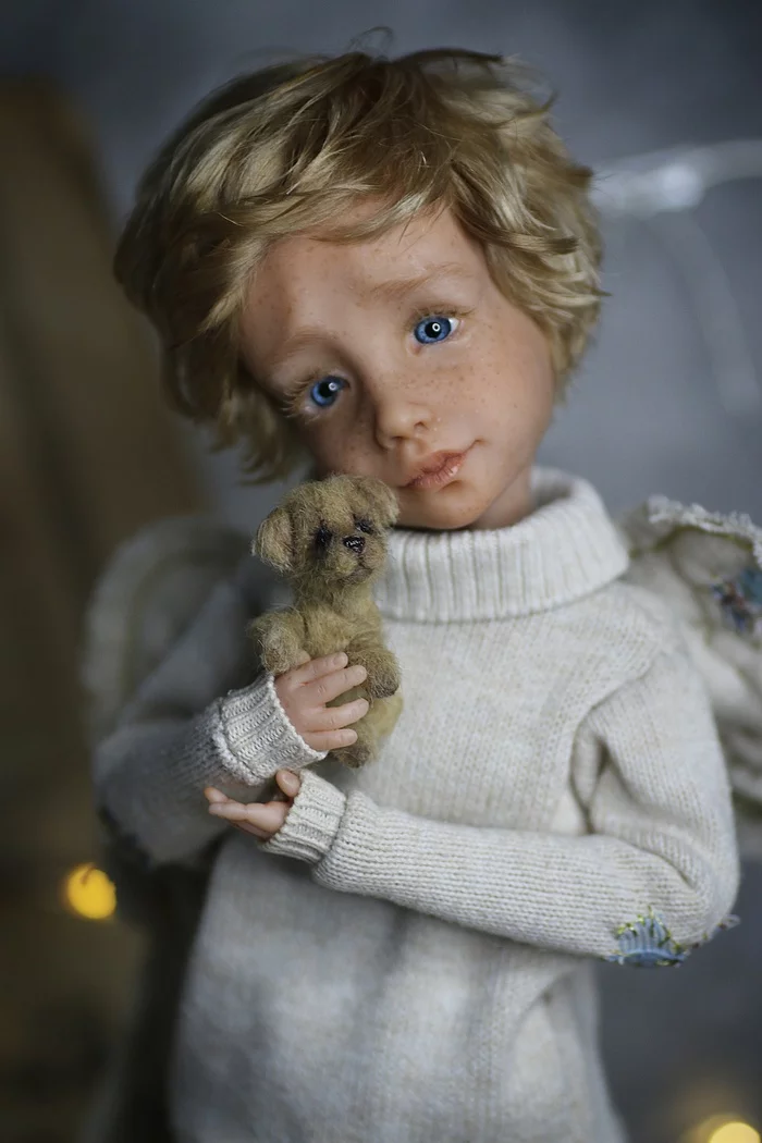 Angel doll - My, Doll, Interior doll, Handmade dolls, Angel, Longpost