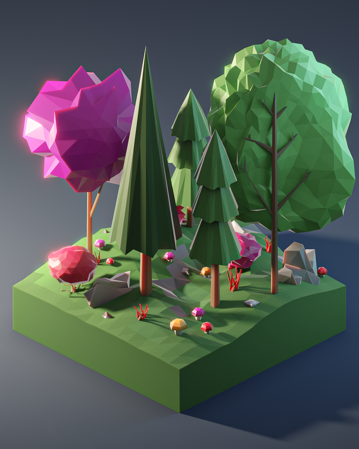    Low Poly Low poly, 3D, , ,  , 