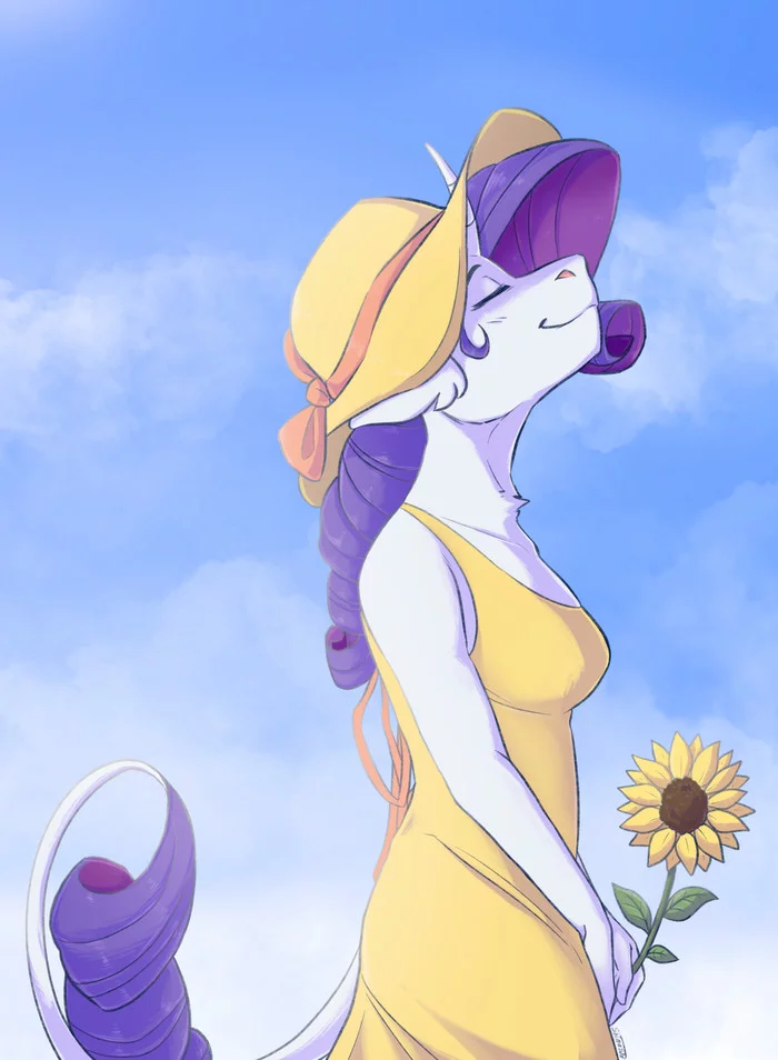 July - My little pony, Rarity, Anthro, Shimazun