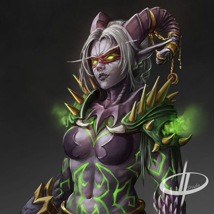 Demon hunter girl. : DayPaintStudio World of Warcraft, Warcraft, Blizzard, Game Art, , ,   