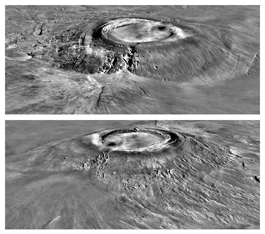 Did you know that a cloud 1800 km long regularly appears on Mars? - My, Space, Mars, solar system, Mount Olympus, Longpost, Astronomy, Extraterrestrial volcanoes