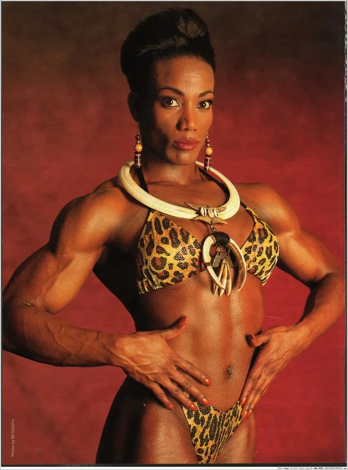 Lenda Murray - NSFW, Strong girl, Body-building, Longpost, Ebony