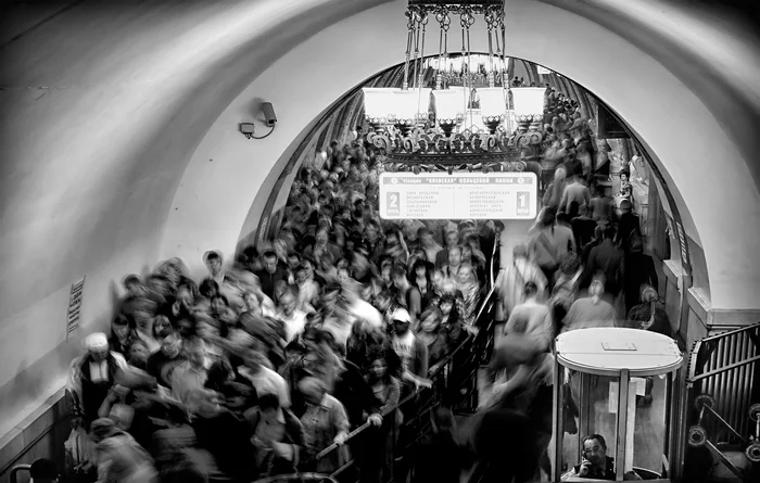 Once upon a time on the subway - Metro, Moscow, The photo, My