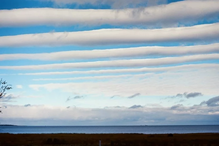 Sky over Ladoga. October - My, Sky, Pasta, Clouds, Autumn, October, Not photoshop, No filters, Nature, Ladoga