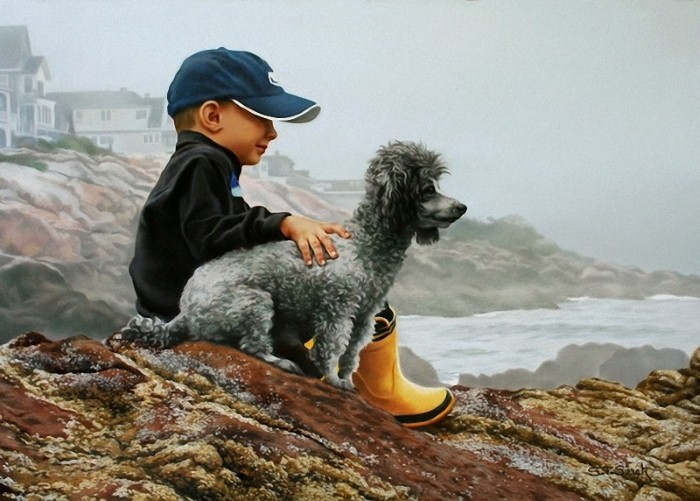 Artist Tom Sireak - Art, Painting, Children, Realism, A selection, Longpost