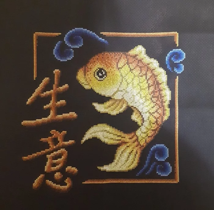 Gold fish. Panna - My, Needlework, Creation, Cross-stitch, Needlework without process