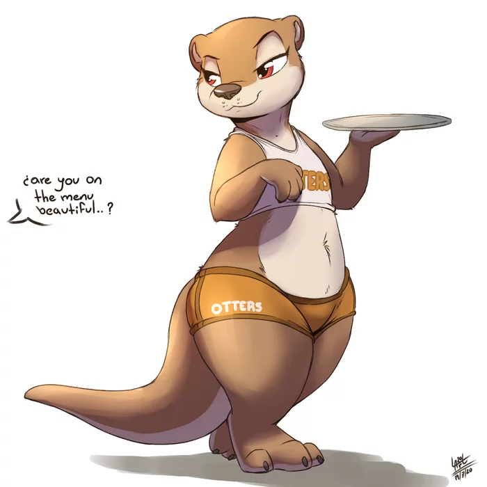 Otters - Furry, Furry art, Furry Mustelidae, Furry Otter, Hooters, Louart