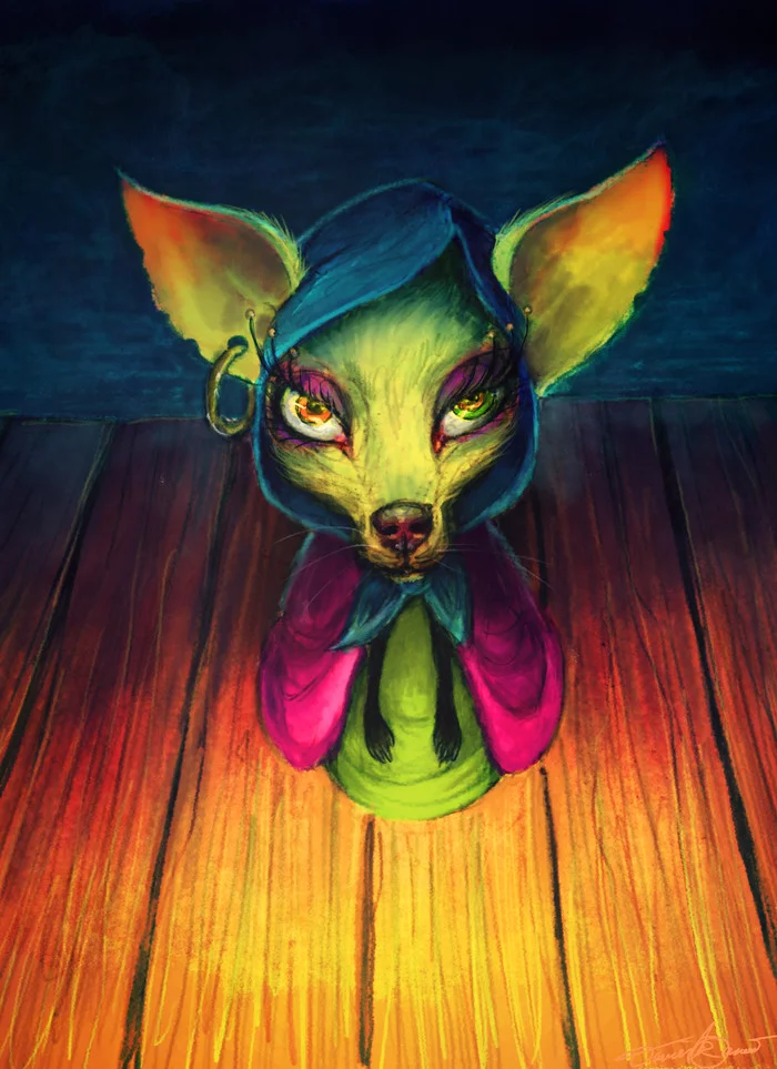 Courage is a cowardly dog - Art, Drawing, Animated series, Cowardly Dog, A selection, Longpost