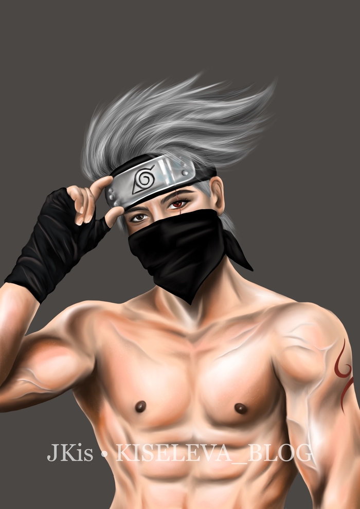 "      "    , Anime Art, Procreate, , Kakashi Hatake, 