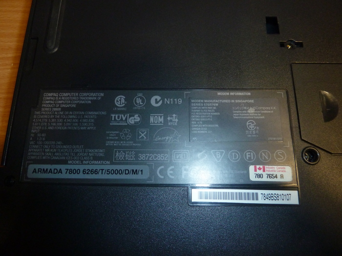 Compaq Armada 7800 Compaq, ,  , , Windows 95, 