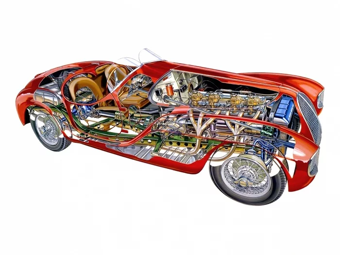 Auto Avio Costruzioni Tipo 815 - Ferrari. Start - Ferrari, Race, Classic, Video, Longpost, Sports car, Car history