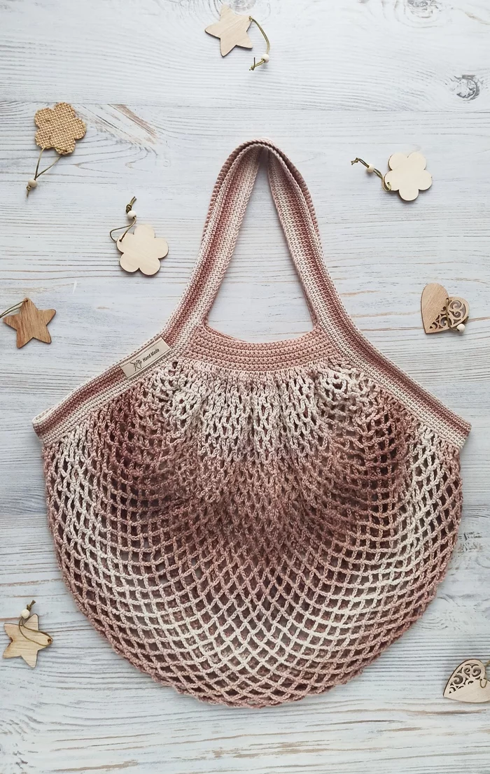 Shopping bag or string bag? - My, Crochet, Handmade, Сумка, String bag, Shopping bag, Products, Longpost, Needlework without process