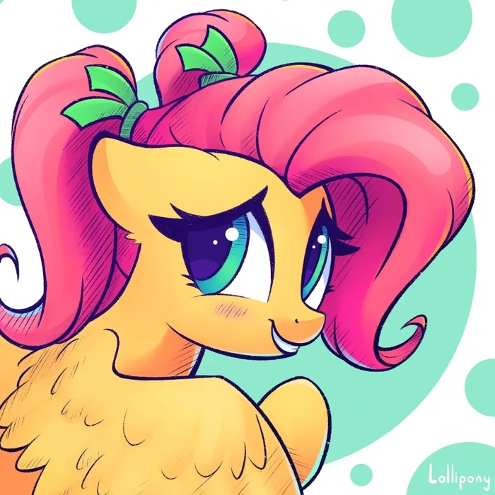 Флатти - My Little Pony, PonyArt, Fluttershy, Lolliponybrony