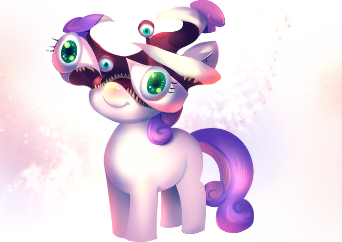 Sweet Parasyte My Little Pony, Sweetie Belle, MLP Crossover, , Kiseijuu: Sei no Kakuritsu, Semi-grimdark, Bakki